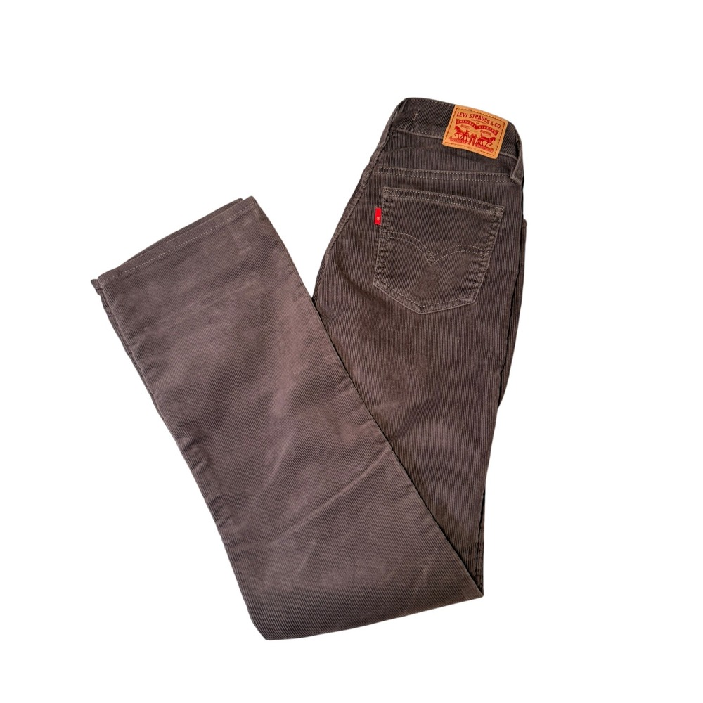 Levis Superlow Boot Corduroy Pants Gray W24 L32 Water<Less Low Rise Bootcut